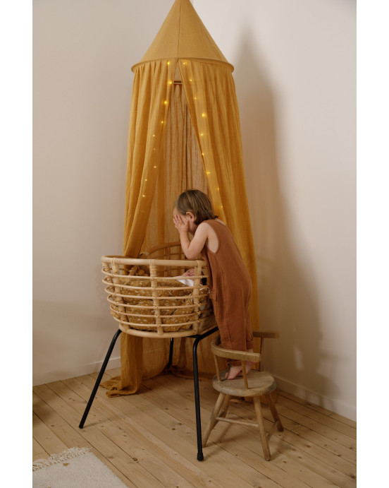 LITTLE DUTCH. Κουνουπιέρα κρεβατιού Pure Ochre Spice. Υ:240εκ