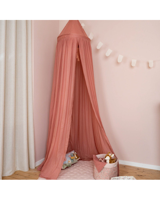 LITTLE DUTCH. Κουνουπιέρα κρεβατιού Pure Pink Blush Υ:250εκ