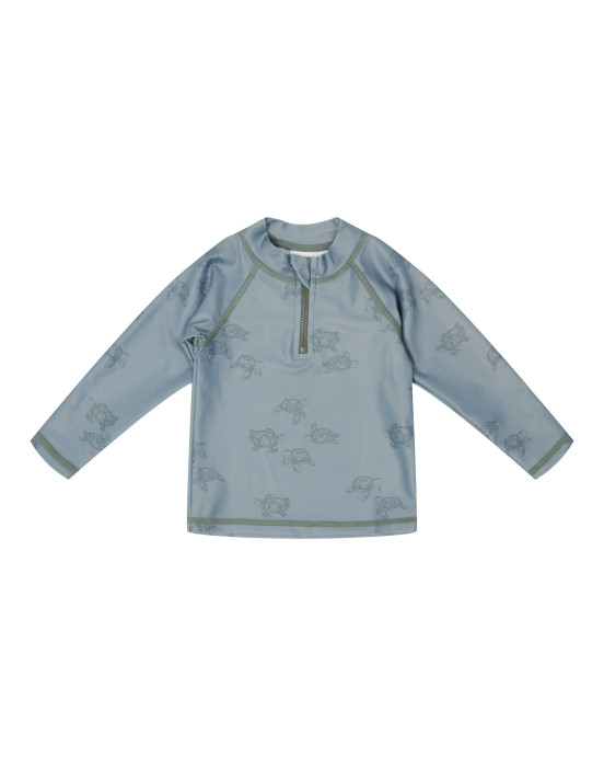 LITTLE DUTCH. Μπλουζάκι μακρυμάνικο με προστασία UV Turtle Island Olive - 74/80