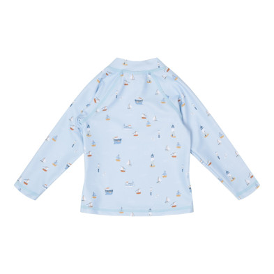 LITTLE DUTCH. Μπλουζάκι μακρυμάνικο με προστασία UV Sailors Bay Blue - 74/80
