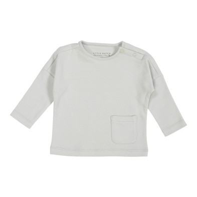 LITTLE DUTCH. Μπλουζάκι μακρυμάνικο με τσέπη Green - Νο 62