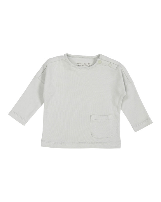 LITTLE DUTCH. Μπλουζάκι μακρυμάνικο με τσέπη Green - Νο 62