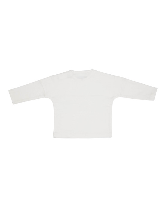 LITTLE DUTCH. Μπλουζάκι μακρυμάνικο με τσέπη Soft White - Νο 74