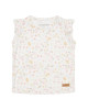LITTLE DUTCH. Μπλουζάκι κοντομάνικο με βολάν Flowers & Butterflies - 80