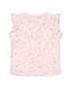 LITTLE DUTCH. Μπλουζάκι κοντομάνικο με βολάν Little Pink Flowers - 74