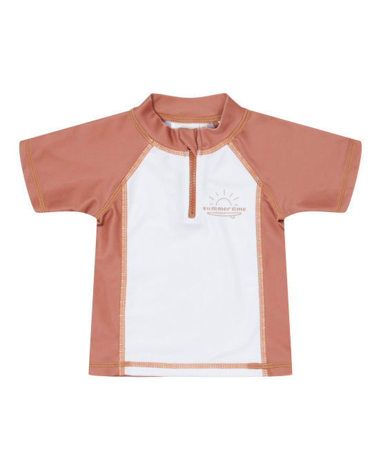 LITTLE DUTCH. Μπλουζάκι κοντομάνικο με προστασία UV Vintage Sunny Stripes - No. 74/80