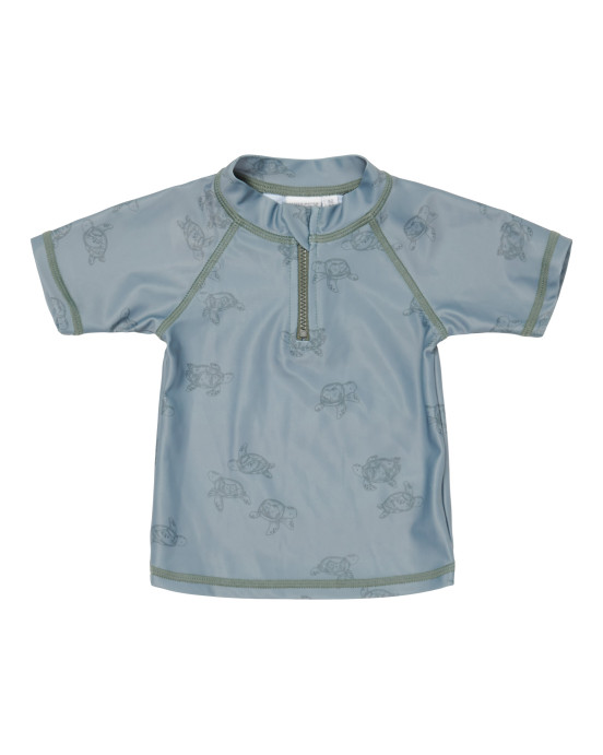 LITTLE DUTCH. Μπλουζάκι κοντομάνικο με προστασία UV Turtle Island Olive - No. 74/80