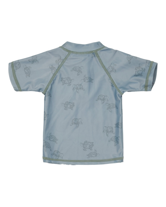LITTLE DUTCH. Μπλουζάκι κοντομάνικο με προστασία UV Turtle Island Olive - No. 74/80