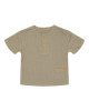 LITTLE DUTCH. Μπλουζάκι κοντομάνικο με κουμπάκια Olive - 62