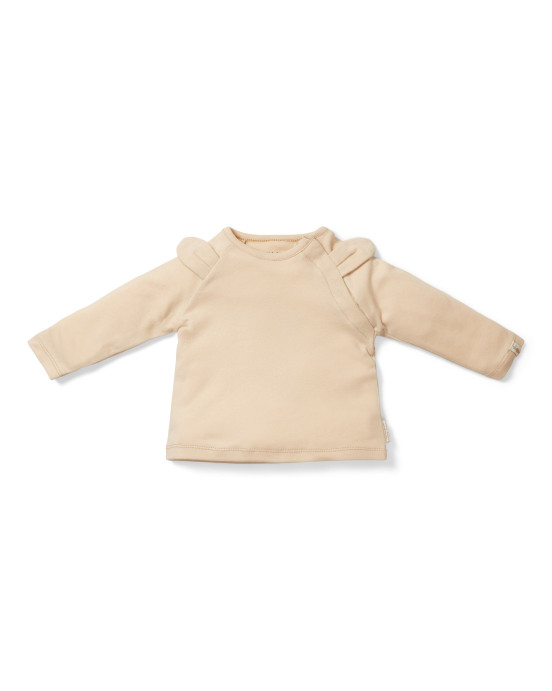 LITTLE DUTCH. Μπλουζάκι μακρυμάνικο με αυτάκια Baby Bunny Sand - Νο 80