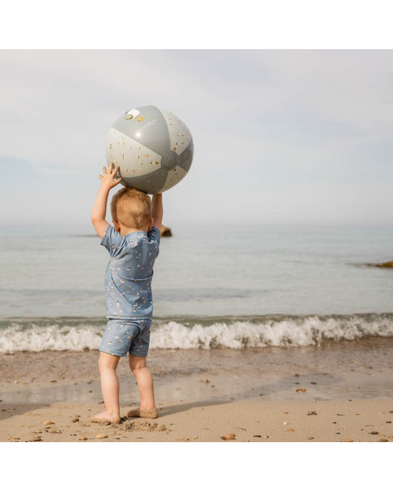LITTLE DUTCH. Μπλουζάκι κοντομάνικο με προστασία UV Sailors Bay Dark Blue - Νο 74/80