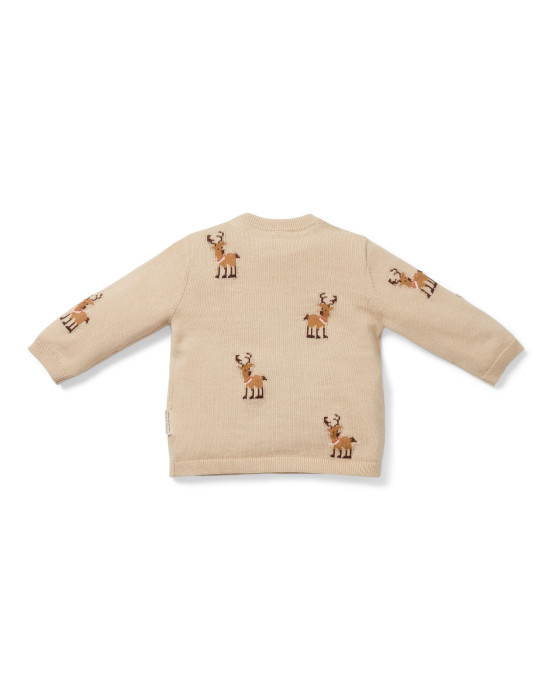 LITTLE DUTCH. Πλεκτό Χριστουγεννιάτικο πουλόβερ Τάρανδοι - No 86