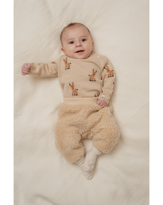 LITTLE DUTCH. Πλεκτό Χριστουγεννιάτικο πουλόβερ Τάρανδοι - No 68