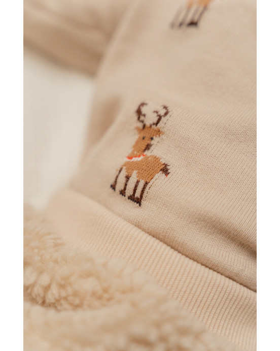 LITTLE DUTCH. Πλεκτό Χριστουγεννιάτικο πουλόβερ Τάρανδοι - No 80