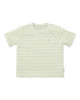 LITTLE DUTCH. Μπλουζάκι κοντομάνικο πετσετέ Farm Green Stripes - Νο 86