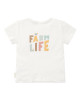 LITTLE DUTCH. Μπλουζάκι κοντομάνικο με τσέπη Off White Farm Life - Νο 86