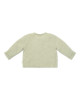 LITTLE DUTCH. Μπλουζάκι μακρυμάνικο με κουμπάκια από μουσελίνα Grass Green - Νο 86