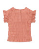 LITTLE DUTCH. Μπλουζάκι κοντομάνικο με βολάν Rose Pink - Νο 74