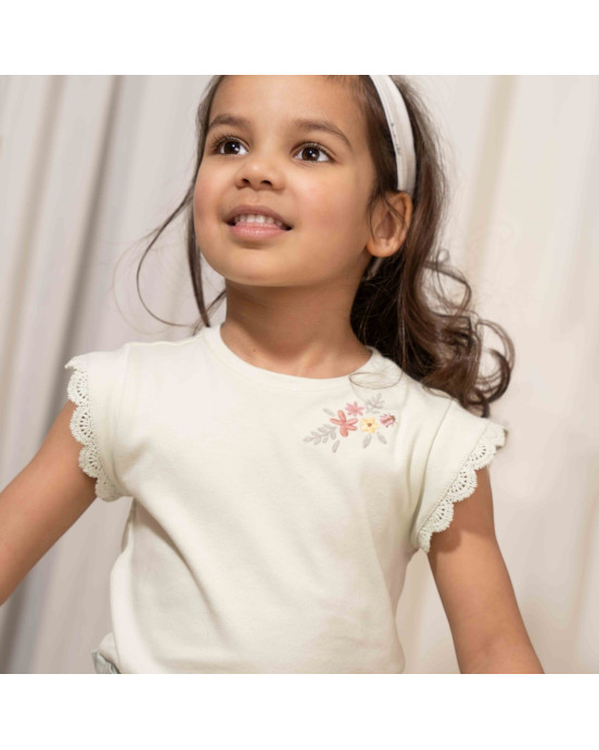 LITTLE DUTCH. Μπλουζάκι αμάνικο Farm Green - No 104