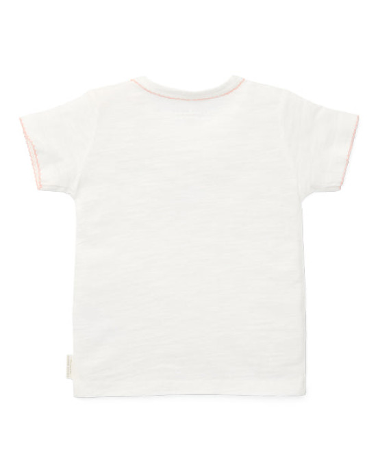 LITTLE DUTCH. Μπλουζάκι κοντομάνικο Off White Flower Girl - No 104