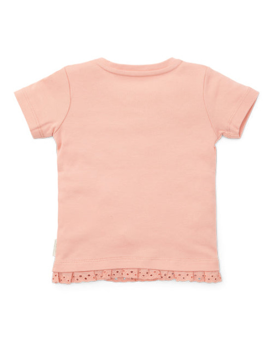 LITTLE DUTCH. Μπλουζάκι κοντομάνικο Flower Pink - No 98