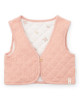 LITTLE DUTCH. Γιλέκο διπλής όψης από μουσελίνα Flower Pink / White Meadows - Νο 86/92