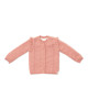 LITTLE DUTCH. Ζακέτα πλεκτή με βολάν Rose Pink - Νο 74