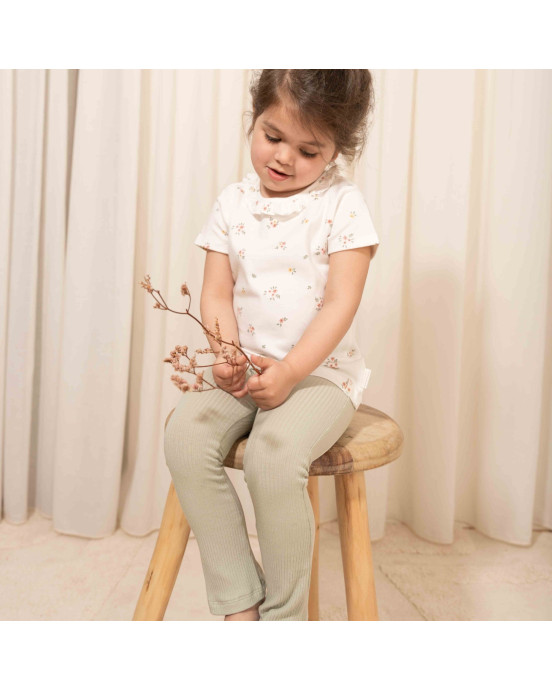 LITTLE DUTCH. Παντελονάκι Rib Grass Green - No 104