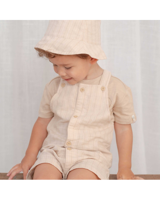 LITTLE DUTCH. Σαλοπέτα κοντή Sand Stripes - Νο 98