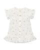 LITTLE DUTCH. Φορεματάκι κοντομάνικο από μουσελίνα White Meadows - Νο 98