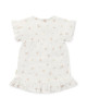 LITTLE DUTCH. Φορεματάκι κοντομάνικο από μουσελίνα White Meadows - Νο 98