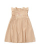 LITTLE DUTCH. Φορεματάκι αμάνικο με βολάν Beige - Νο 80