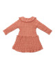 LITTLE DUTCH. Φορεματάκι μακρυμάνικο με γιακά Rose Pink - Νο 98