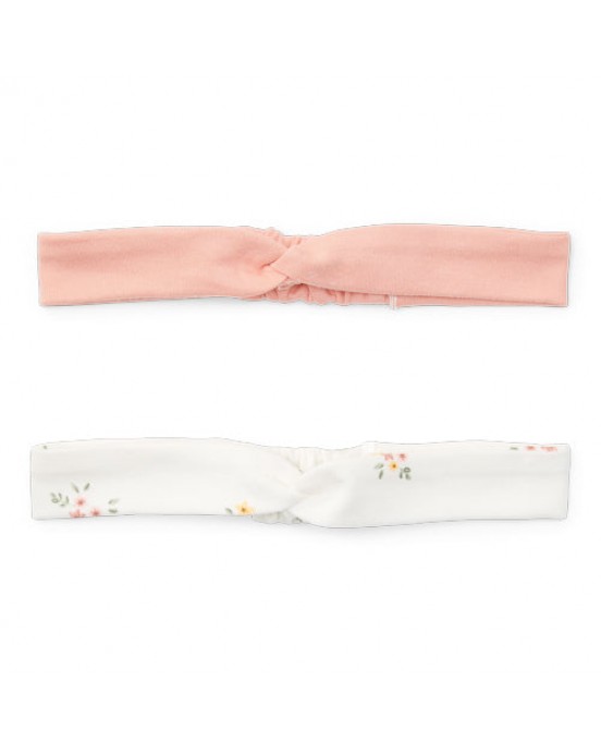LITTLE DUTCH. Σετ 2 κορδέλες White Meadows / Flower Pink - Νο 2 (92/104)