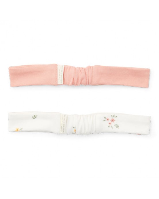LITTLE DUTCH. Σετ 2 κορδέλες White Meadows / Flower Pink - Νο 1 (74/86)