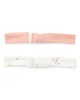LITTLE DUTCH. Σετ 2 κορδέλες White Meadows / Flower Pink - Νο 1 (74/86)