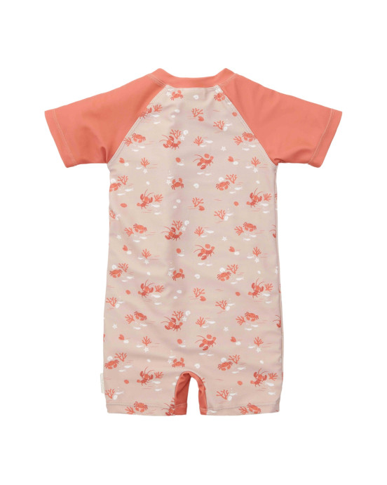 LITTLE DUTCH. Ολόσωμο κοντομάνικο μαγιό με προστασία UV Lobster Bay - No 62/68