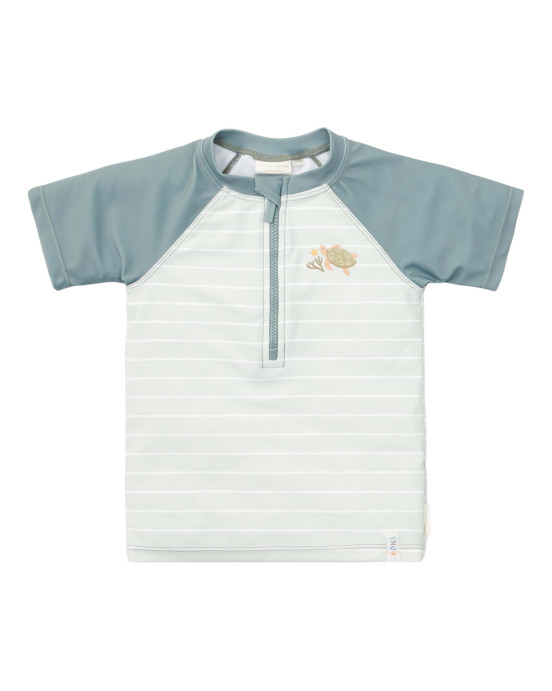 LITTLE DUTCH. Μπλουζάκι κοντομάνικο με προστασία UV Fresh Greens - No 74/80