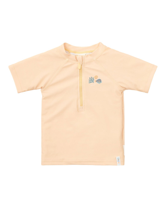 LITTLE DUTCH. Μπλουζάκι κοντομάνικο με προστασία UV Honey Yellow - No 74/80