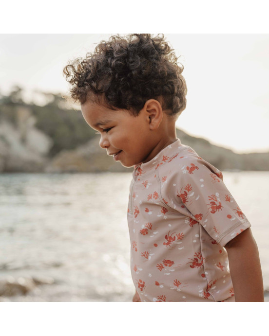 LITTLE DUTCH. Μπλουζάκι κοντομάνικο με προστασία UV Lobster Bay - No 74/80
