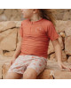 LITTLE DUTCH. Μπλουζάκι κοντομάνικο με προστασία UV Coral - No 74/80