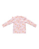 LITTLE DUTCH. Μπλουζάκι μακρυμάνικο με βολάν με προστασία UV Ocean Dreams Pink - No 62/68