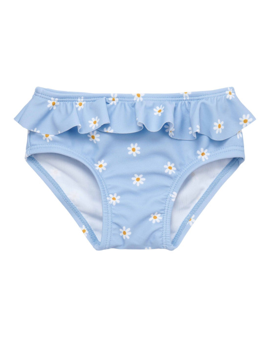 LITTLE DUTCH. Παιδικό μαγιό μπικίνι με βολάν Daisies Blue New - No 98/104