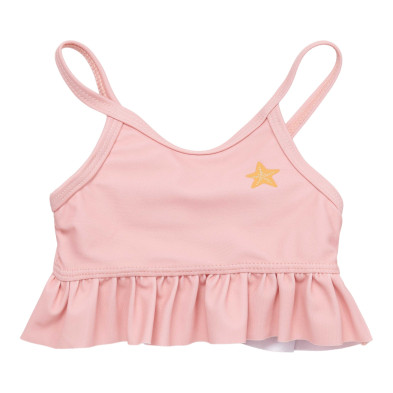 LITTLE DUTCH. Παιδικό σετ μπικίνι με βολάν Starfish Pink - No 74/80