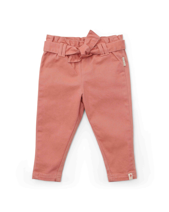 LITTLE DUTCH. Παντελονάκι με ζώνη Warm Rose - No 104
