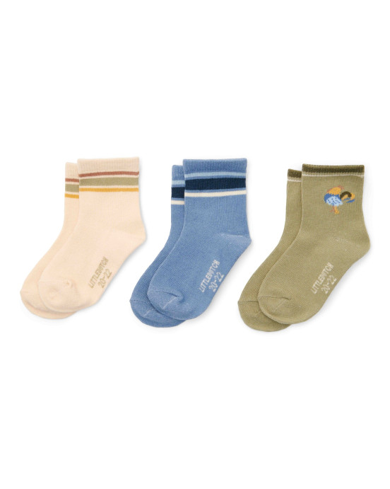 LITTLE DUTCH. Σετ 3 ζευγάρια κάλτσες για αγόρια Multi - Νο 23/26 (3-4 ετών)