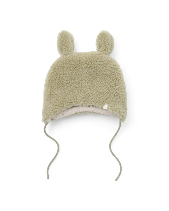 LITTLE DUTCH. Σκουφάκι teddy Soft Green - No 2 (3-9 μηνών)