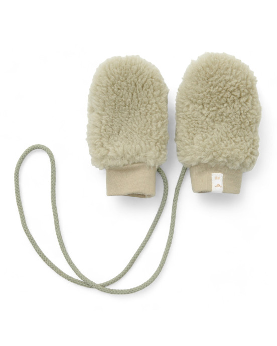 LITTLE DUTCH. Γαντάκια teddy Soft Green new - No 2 (3-9 μηνών)