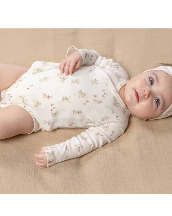 LITTLE DUTCH. Φορμάκι μακρυμάνικο Baby Bunny - Νο 68