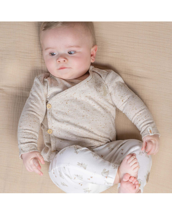 LITTLE DUTCH. Ζακέτα κρουαζέ Nappy Sand - Νο 56